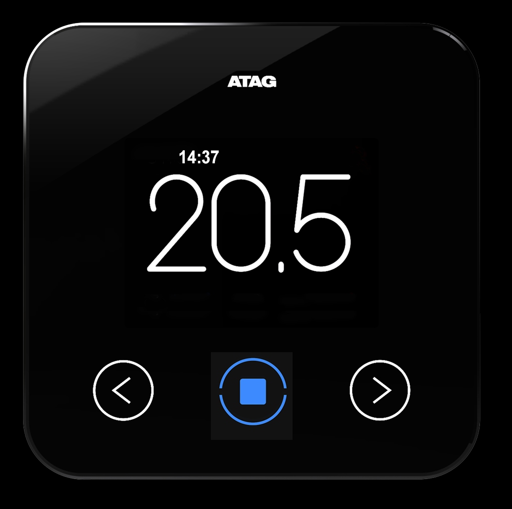 Atag One Zone slimme thermostaat wifi - zwart (AAONEZ2Z) 4258042