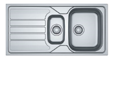 Franke spoeltafel inox 1 1/2 bak RVS FLX6511