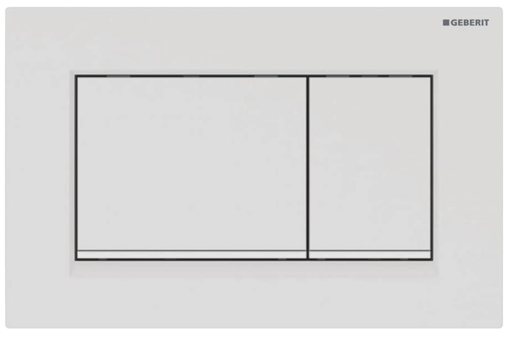 Geberit Sigma30 duwplaat mat wit/wit/mat wit