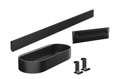 Hansgrohe WallStoris set voor douche, matzwart