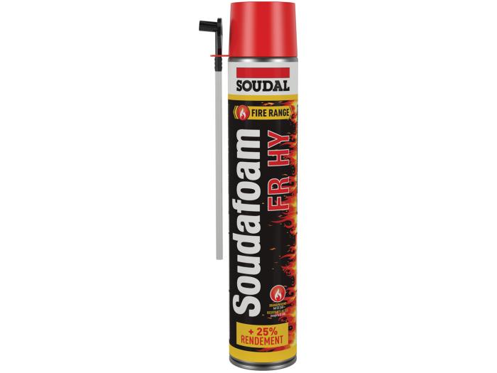 Soudal 750mL Soudafoam FR HY - man. rood
