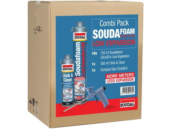 Soudal Combi-Pack Click & Fix Low Expansion C&F