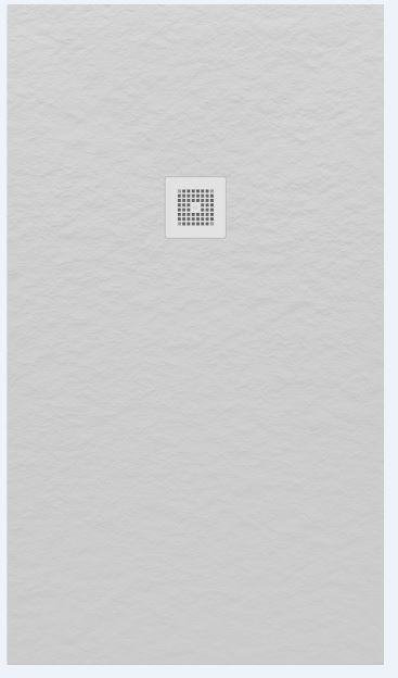 Alsan Alaska SolidStone tub 90x90 incl sifon en wit rooster