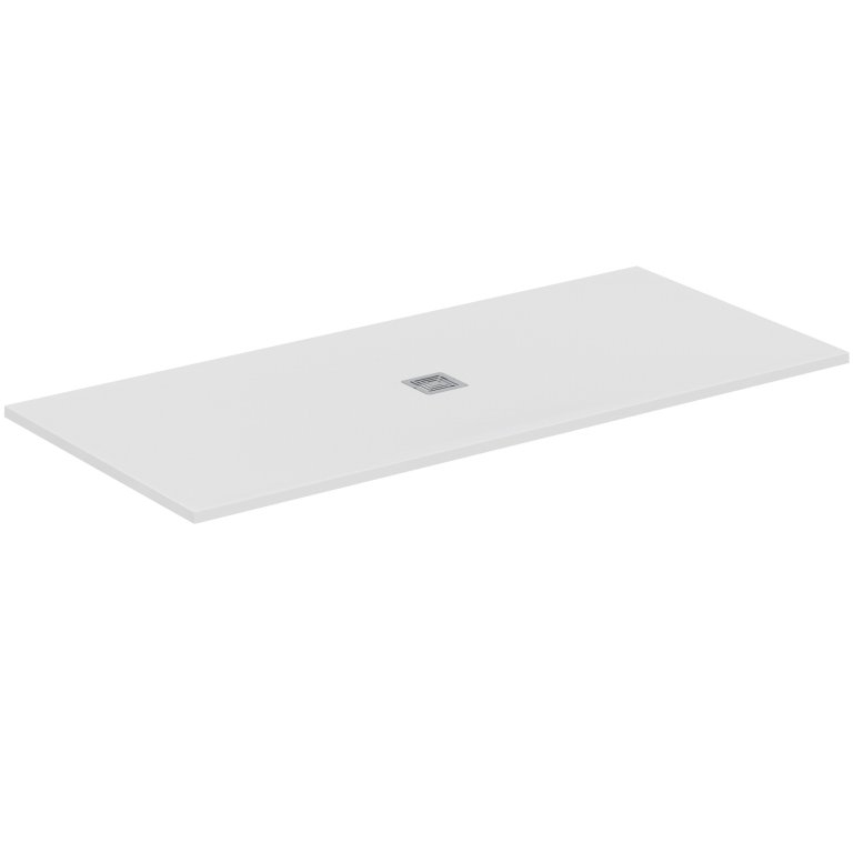 Ideal Standard Ultra Flat S+ Douchebak afloop centraal 2000x900x30 mm Pure White