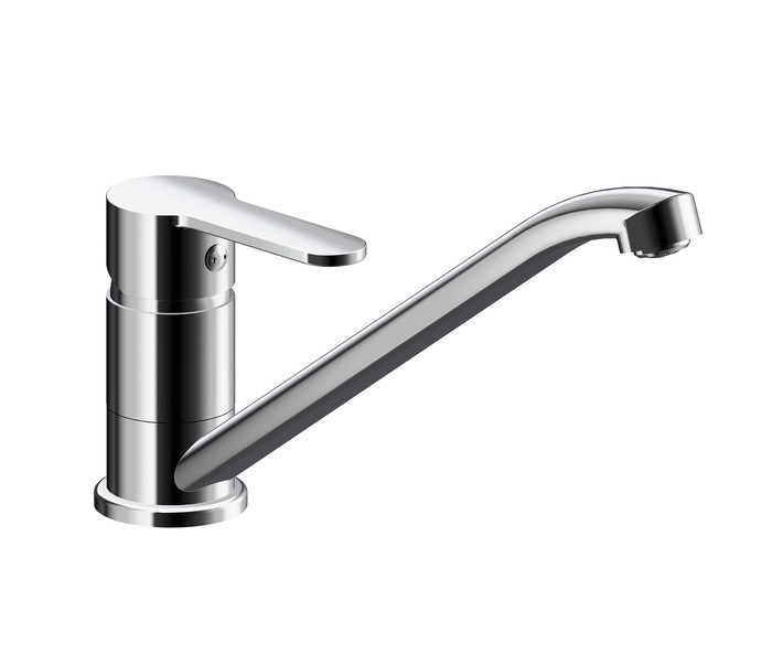 Cristina Prime Step keukenkraan laag chroom