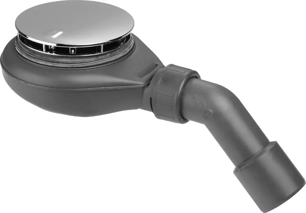 Viega Tempoplex lage douchesifon groot gat H60 mm 48l/min - chroom  