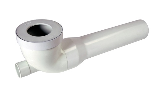 [WH3340FPG] Nicoll potstuk gebogen 100mm+aftakking 40mm