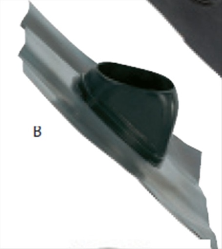 [0172415] Ubbink universele loodpan 166 zwart (25gr-45gr)