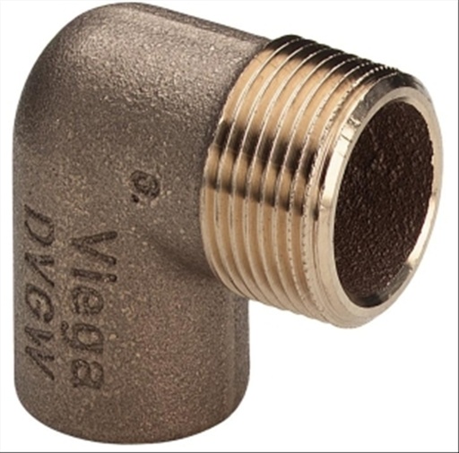 [100568] Viega koper geel knie koper/ijzer 1/2Mx15mm