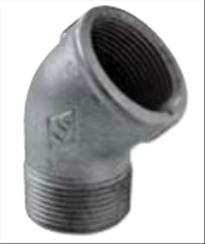 [F1210100062] Egeda EO galva fitting knie 45grMF1"