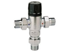 [521400] Caleffi regelbaar thermostatisch mengventiel 1/2" 30-65C