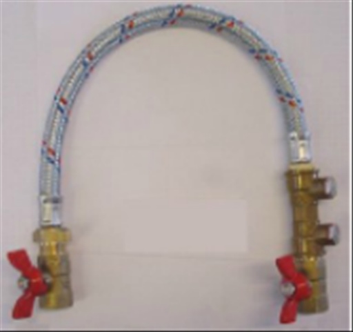 [24.5.12.400] Fixaflex vulset 400 mm met EA terugslagklep - 1/2MM - niet gekeurd