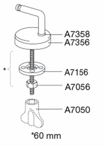 [UN3P999] Pressalit set scharn.b13 inox