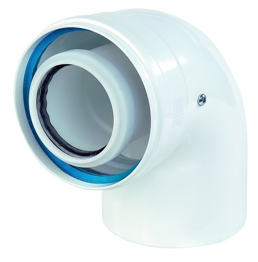 [703621] Ubbink Rolux rookgas 60-100 bocht 90gr PP/ALU