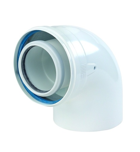 [704062] Ubbink Rolux rookgas 80-125 bocht PP/WIT 90gr