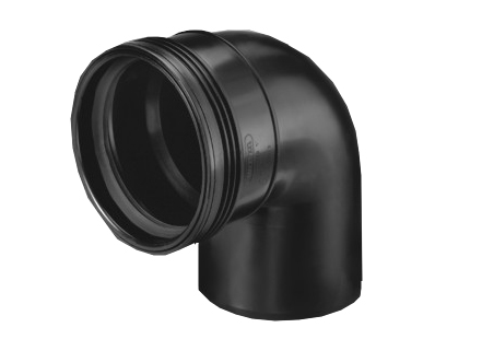 [3411111009] Wafix PP Bocht 88,5gr ZWART 110 1XM                      v15