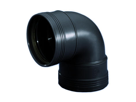 [3411211009] Wafix PP Bocht 88,5gr ZWART 110 2XM                      v15
