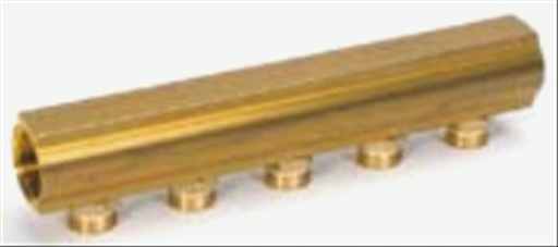 [200101005] Begetube kollektor 1"+ 5 x M24 aansluitnippels           v15