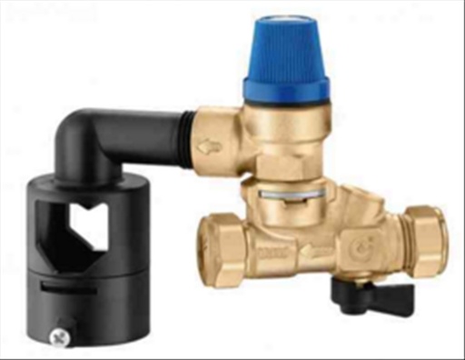 [528547] Caleffi veiligheidsgroep/inlaatcombinatie 1/2" 7bar hor+vert