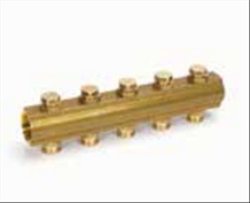 [200102005] Begetube kollektor met ingebouwde kranen 1" 5xM24        v20