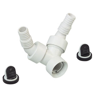 [152.767.11.1] Geberit dubbele rubberslangaansluit