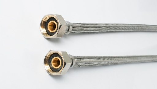 [820.44.0300] Fixaflex HSH EPDM DN8 INOX 1/2"F+J-1/2"F+J INOX L300