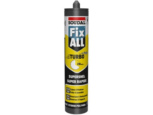[121923] Soudal 290mL Fix ALL Turbo wit/blanc wit