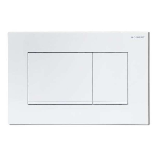 [115.883.11.1] Geberit Sigma30 duwplaat wit/mat wit/wit