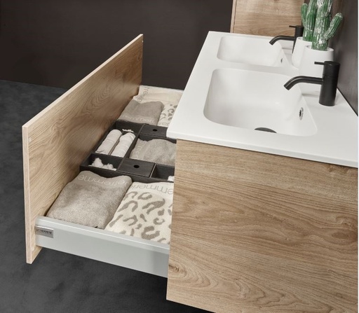[60/1L120/37] Detremmerie Alaska (120x45cm) - Structure Nature Onderkast  1 lade
