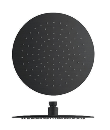 [PD95375] Cristina sandwich hoofddouche Ø30cm geb.zwart chroom