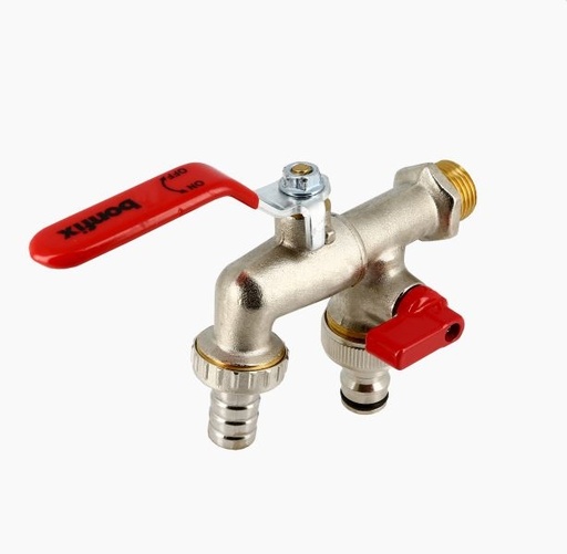 [92965] Bonfix DD bolkraan met extra gardena aansluiting 1/2