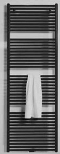 [390060195EL1400] Vasco Iris HD-EL-A radiator B600 x H1954 - 1250W/230V - kleur RAL9005 Jet Black (structuur)