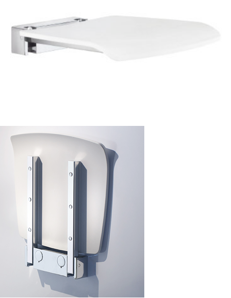 Smedbo Living douchezit max.150kg chroom/wit