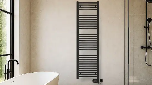 [114090600178900009016-0019] Vasco BANO-EL radiator B600 x H1789 - RAL 9016 - 1000W/230V