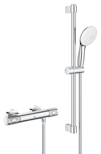 [34834001] Grohe Grohterm 1000 Performance thermostatische douchekraan met glijstang 600 mm en handsproeier 2 straalsoorten 
